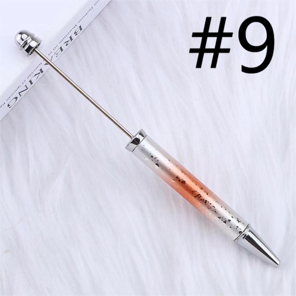 Metal Beadable Ombre Color Pens na May UV Finish, Random Mix