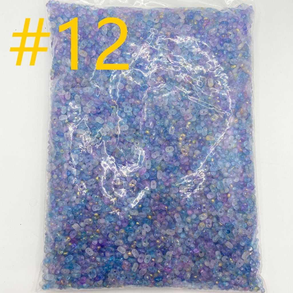 Mix Color Peanut Acrylic Beads (Can't fit the pens) ,4mm by 8mm ,All Colors