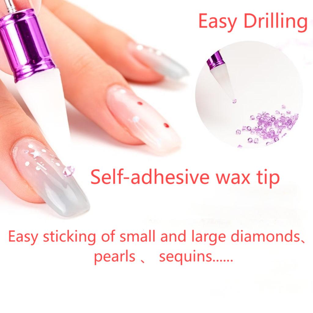 Beadable Wax Pens For Adding & Removing Rhinestone,Random Mix