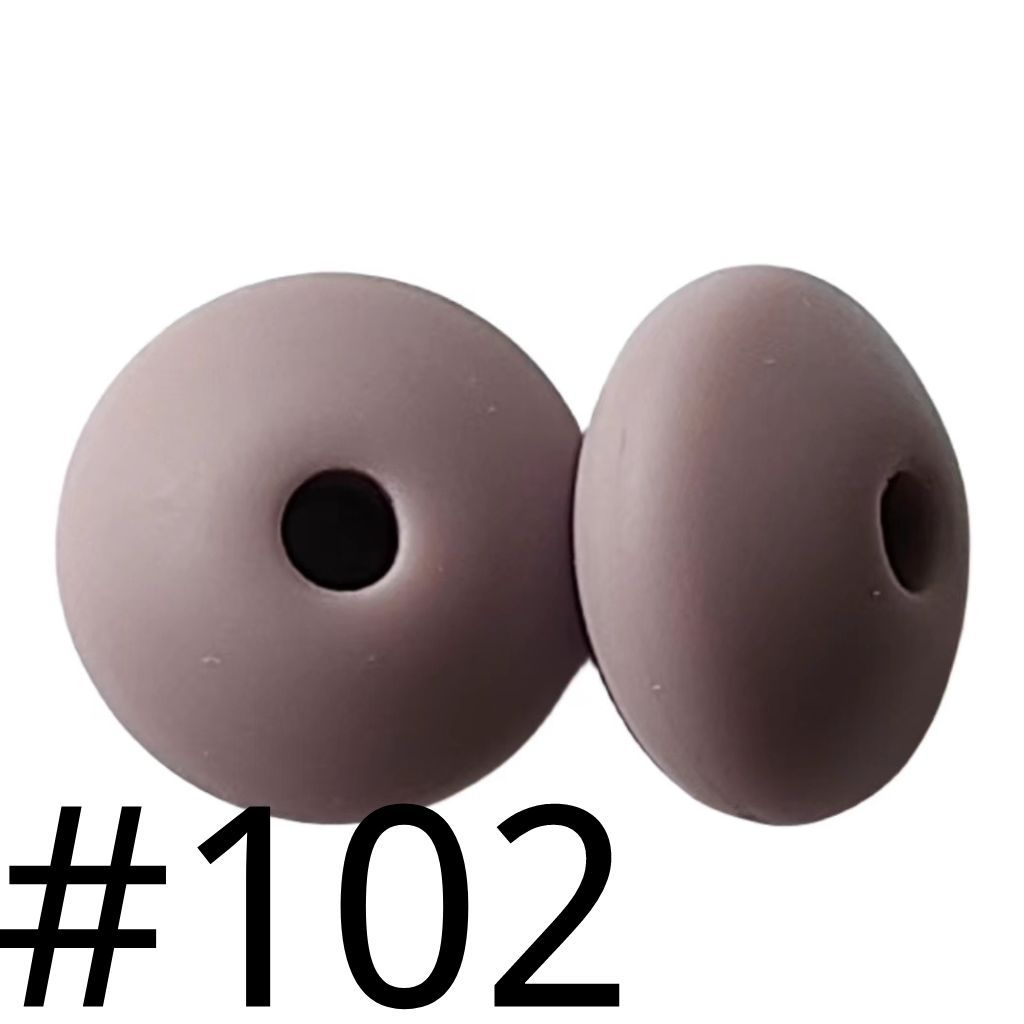 Silicone Lentil Beads Spacers 12mm(All 3 Parts ,Part 3.) Including Random Mix