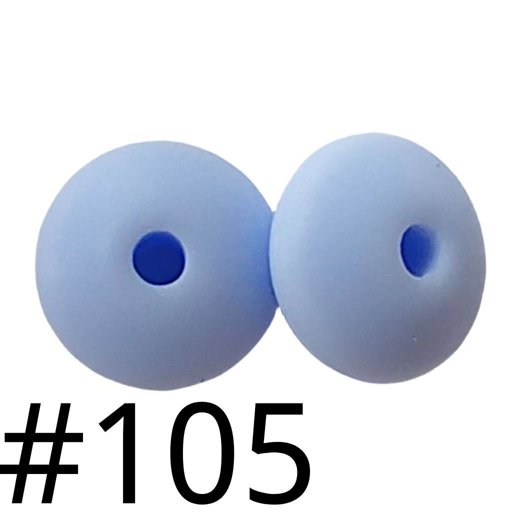 Silicone Lentil Beads Spacers 12mm(All 3 Parts ,Part 3.) Including Random Mix