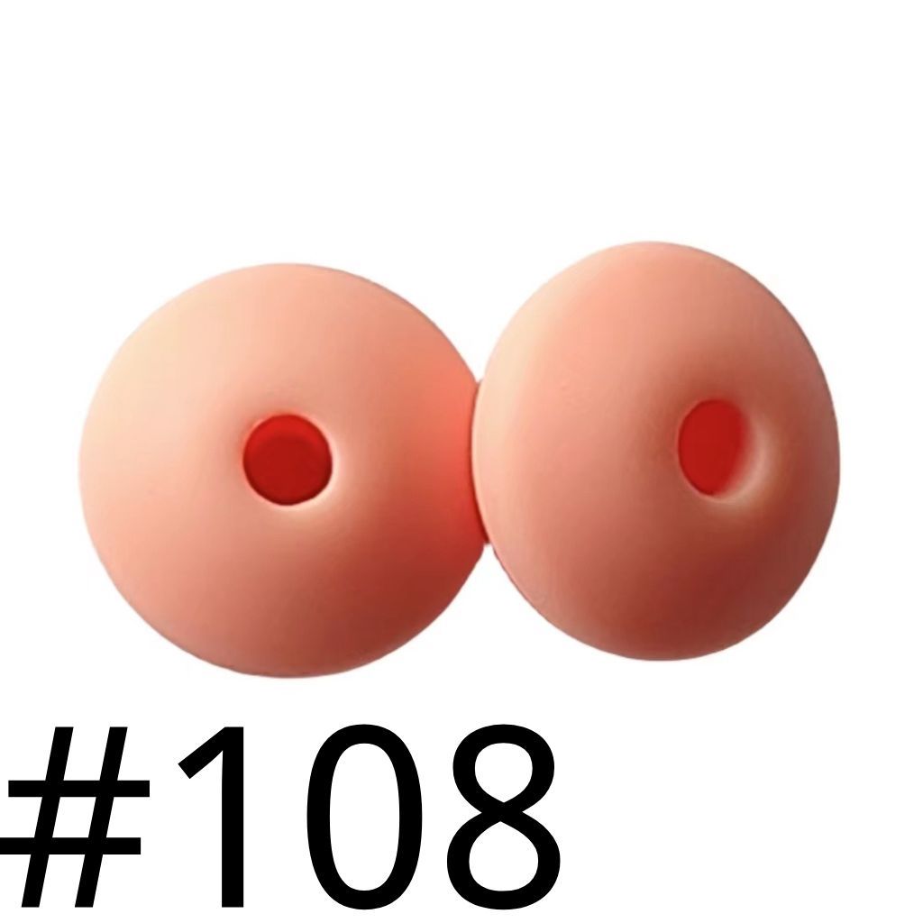 Silicone Lentil Beads Spacers 12mm(All 3 Parts ,Part 3.) Including Random Mix