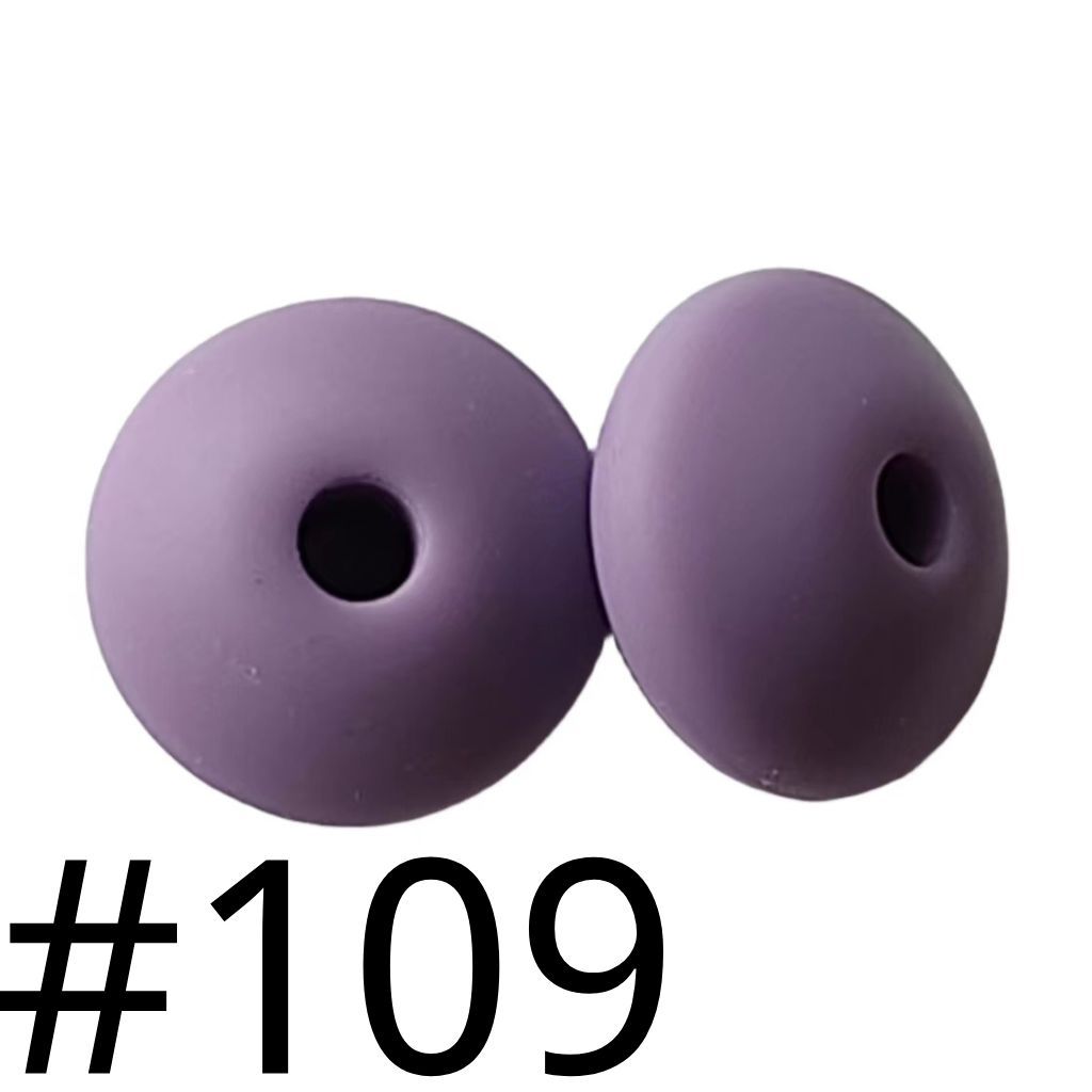 Silicone Lentil Beads Spacers 12mm(All 3 Parts ,Part 3.) Including Random Mix