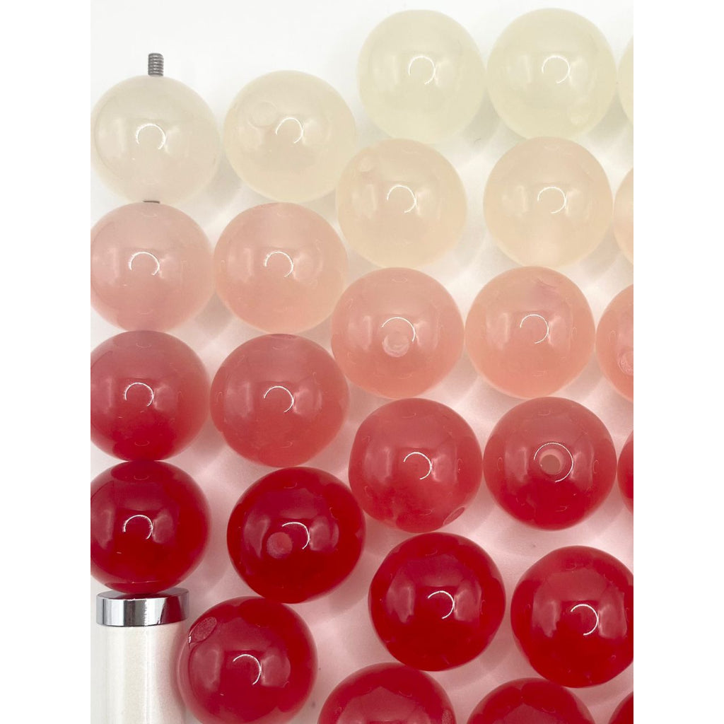 Sunshine Changing from White to Purple & Red & Green Acrylic Beads,16mm,Random Mix ,YH