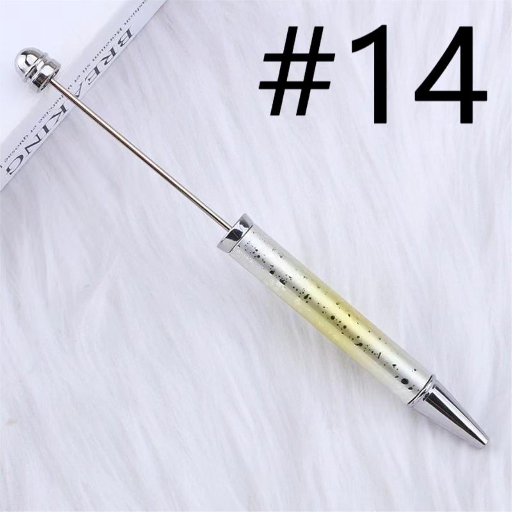 Metal Beadable Ombre Color Pens na May UV Finish, Random Mix