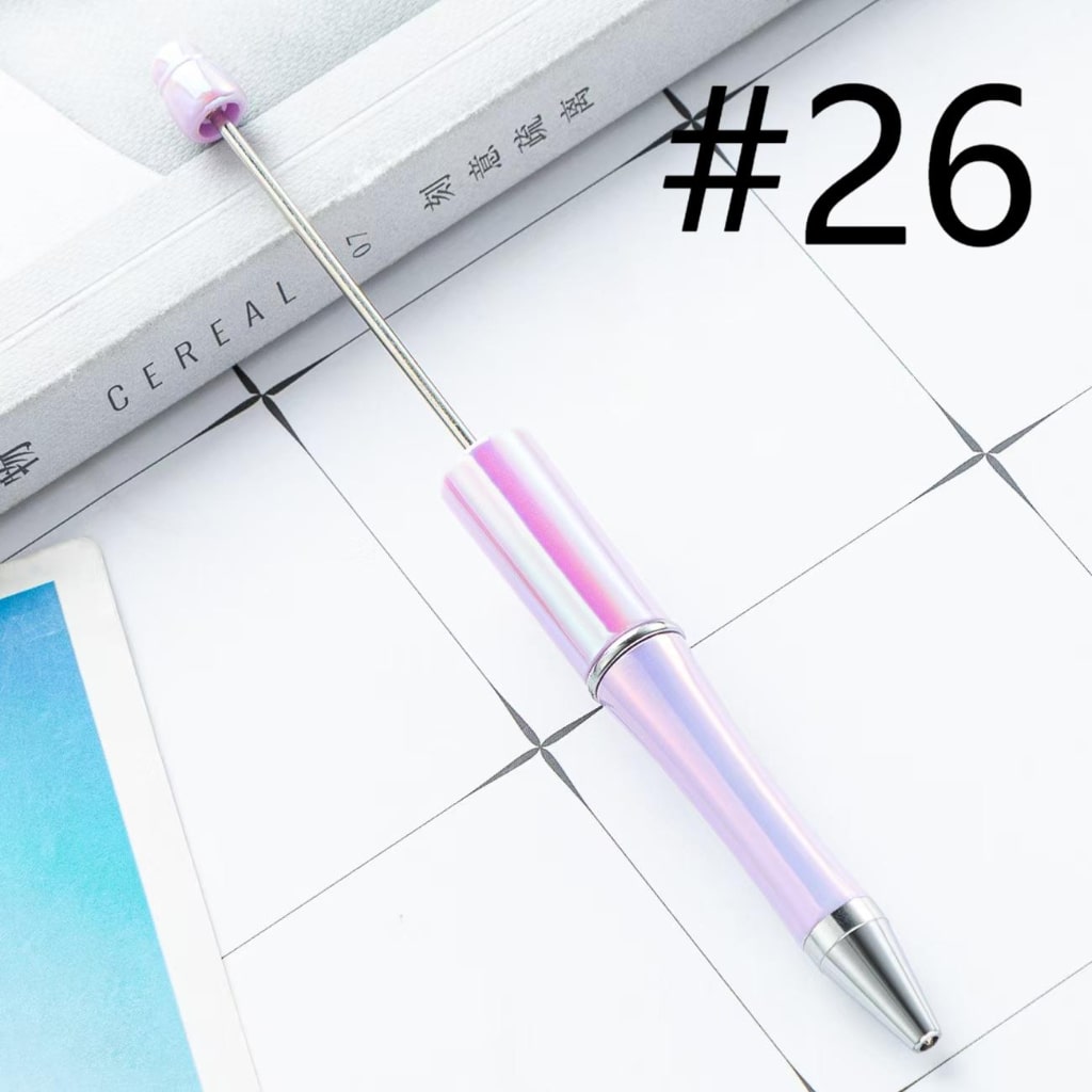 Beadable Pens with UV Coating ,Random Mix