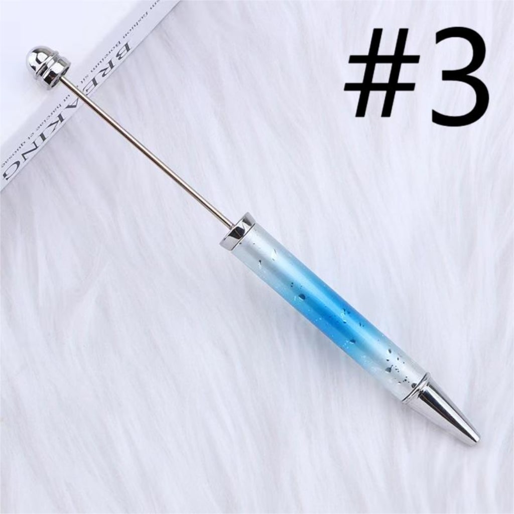 Metal Beadable Ombre Color Pens na May UV Finish, Random Mix