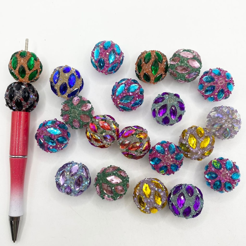 Splittable Matching Rhinestone Spacer in Gold Colors, 14mm(复制)