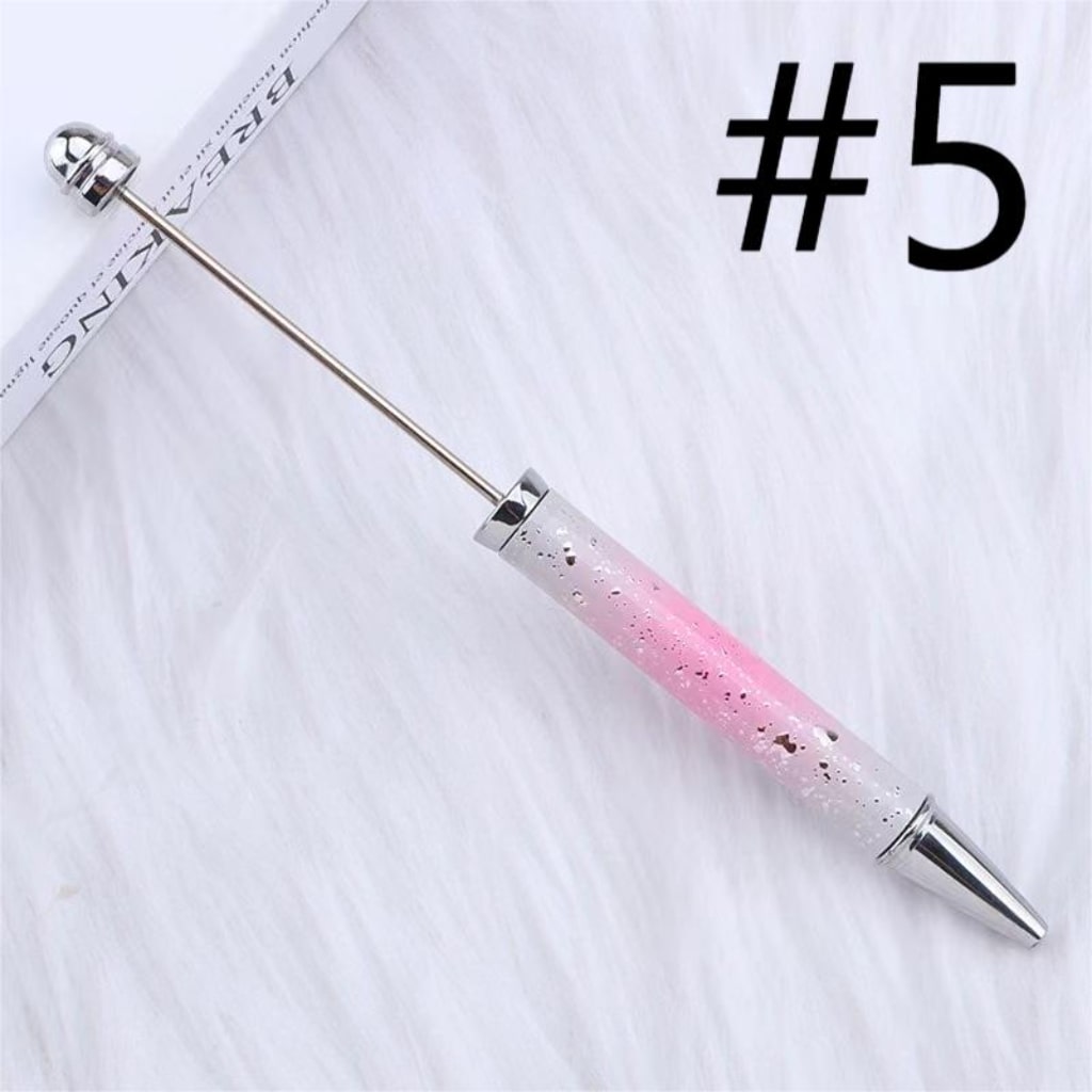 Metal Beadable Ombre Color Pens na May UV Finish, Random Mix