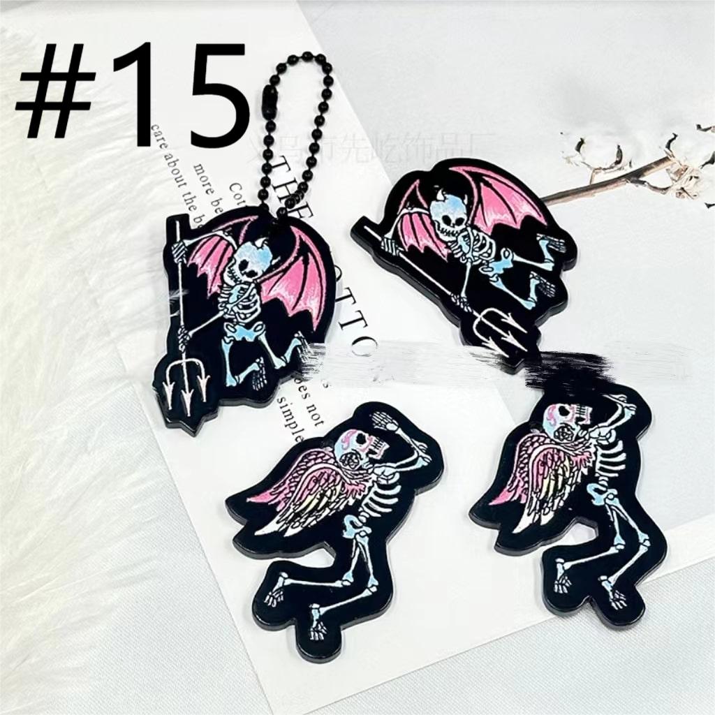 Mga Acrylic Charm na May Iba't ibang Disenyo, Random na Mix