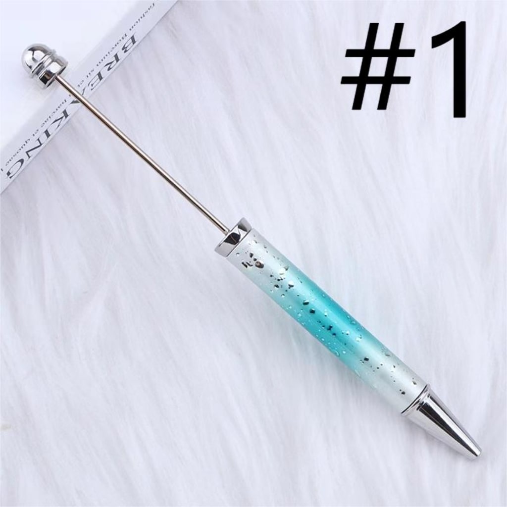 Metal Beadable Ombre Color Pens na May UV Finish, Random Mix