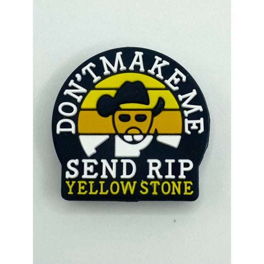 Huwag Mo Akong Padalhan ng Rip Yellow Stone Silicone Focal Beads