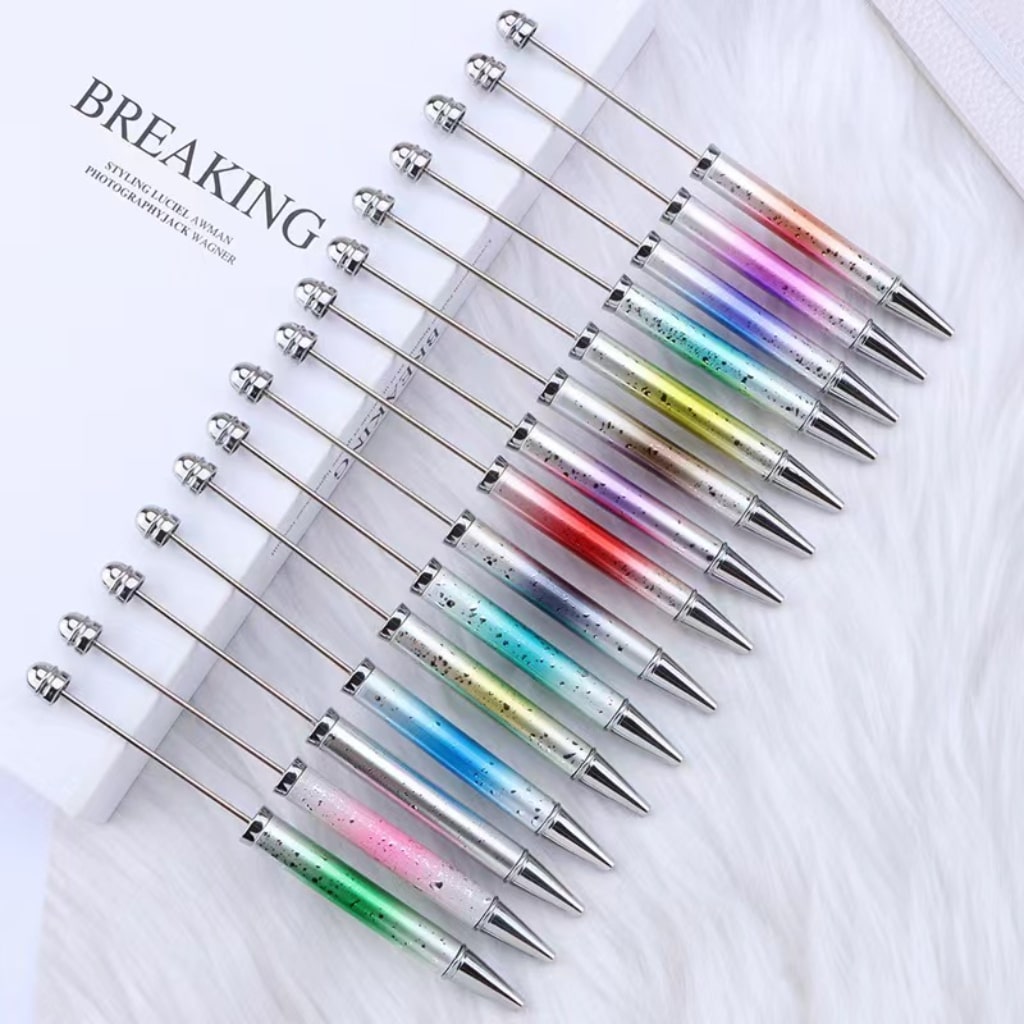 Metal Beadable Ombre Color Pens na May UV Finish, Random Mix