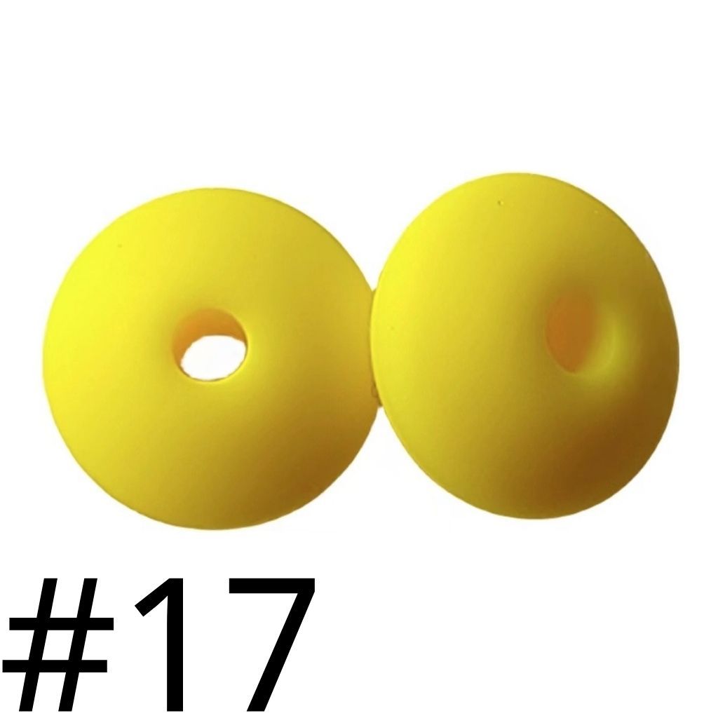Silicone Lentil Beads Spacers 12mm(All 3 Parts ,Part 1.)