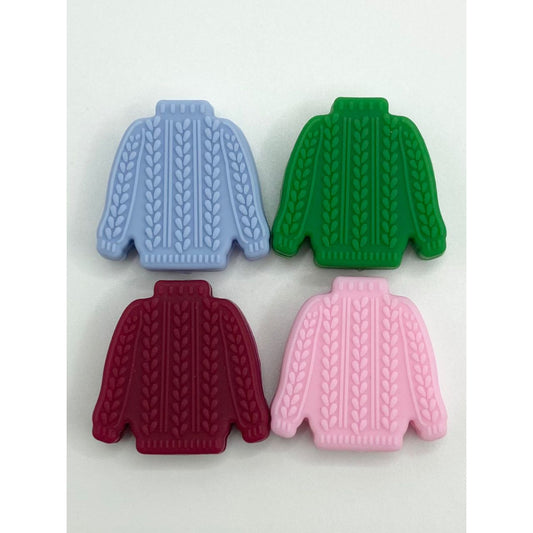 Knitwear at Jumper Silicone Focal Beads, Random Mix