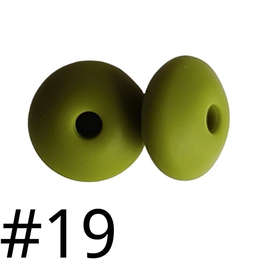 Silicone Lentil Beads Spacers 12mm(All 3 Parts ,Part 1.)