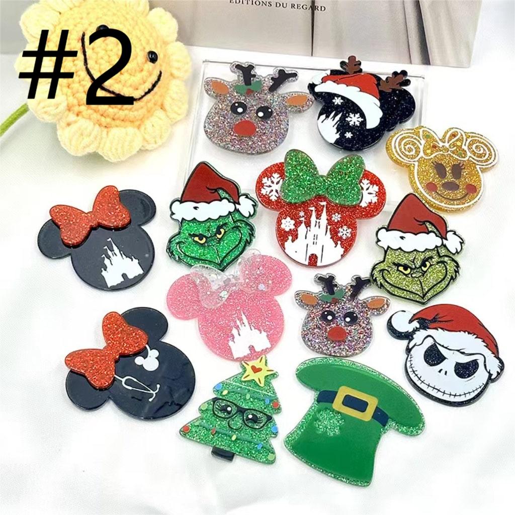 Mga Acrylic Charm na May Iba't ibang Disenyo, Random na Mix