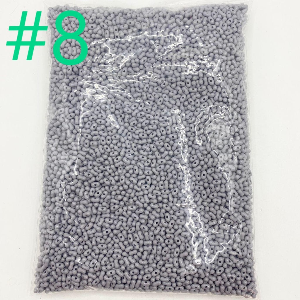 Solid Color Peanut Acrylic Beads (Can't fit the pens) ,4mm by 8mm ,All Colors
