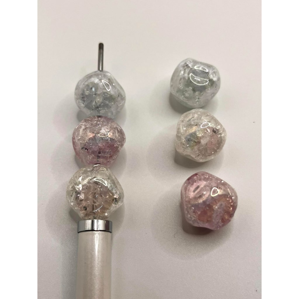 Irregularly Acrylic Beads With Bubbles ,YY