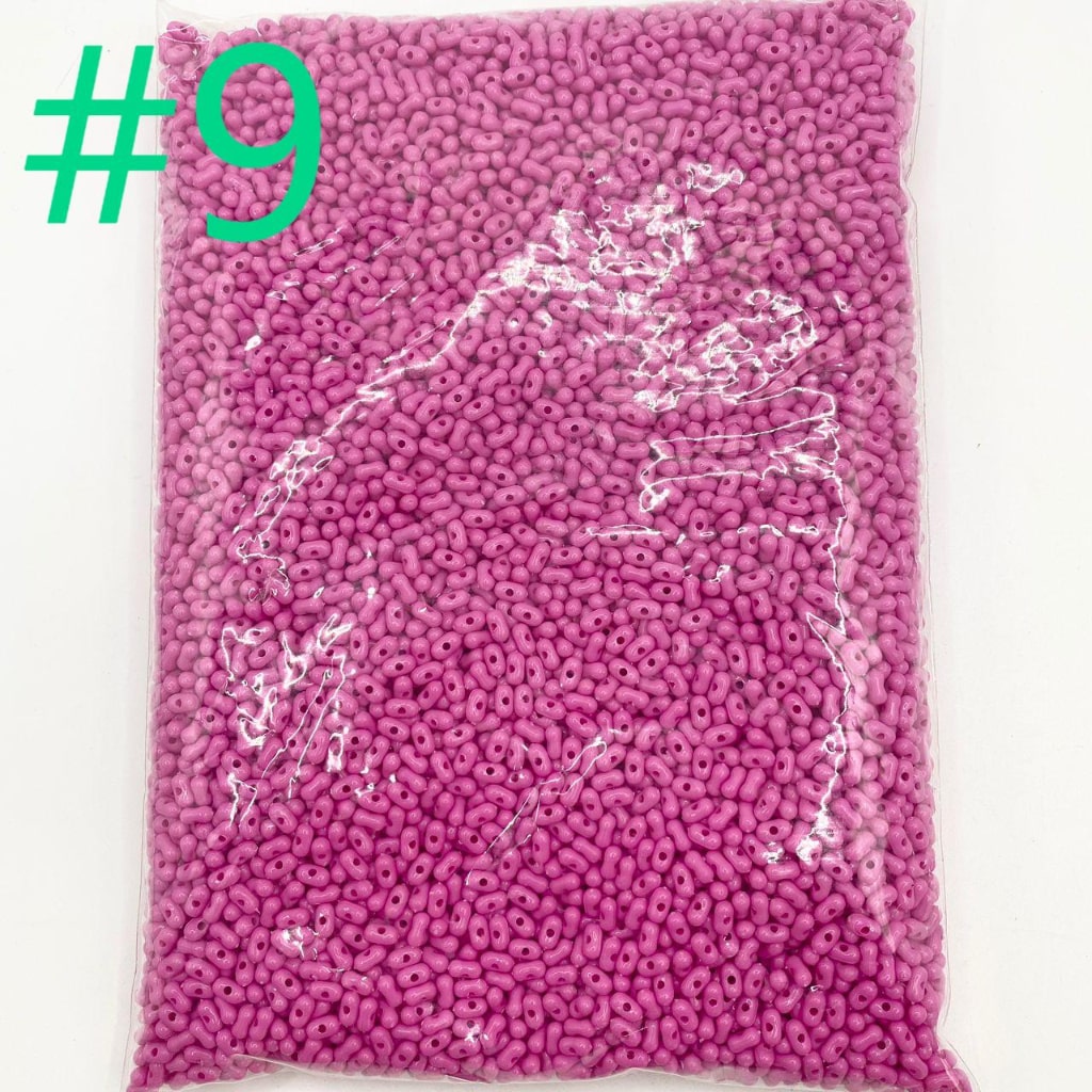 Solid Color Peanut Acrylic Beads (Can't fit the pens) ,4mm by 8mm ,All Colors