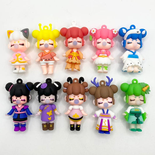 Silicone 3D Rolife Nanci Pendants na May Iba't ibang Character