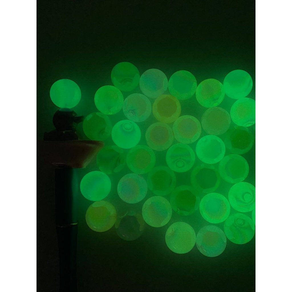 Light Color Luminious Glossy Transparent Acrylic Beads na May UV Finish ,16mm,Random Mix,AZ