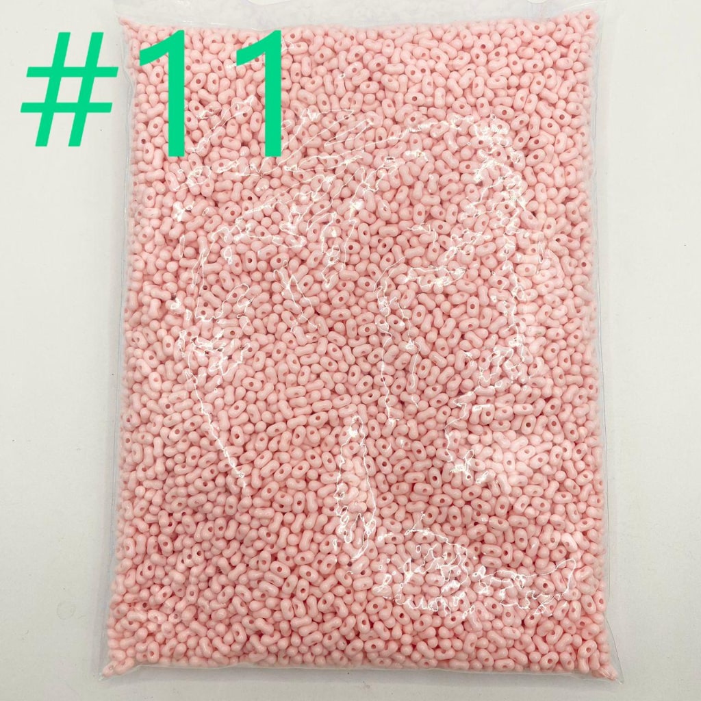 Solid Color Peanut Acrylic Beads (Can't fit the pens) ,4mm by 8mm ,All Colors