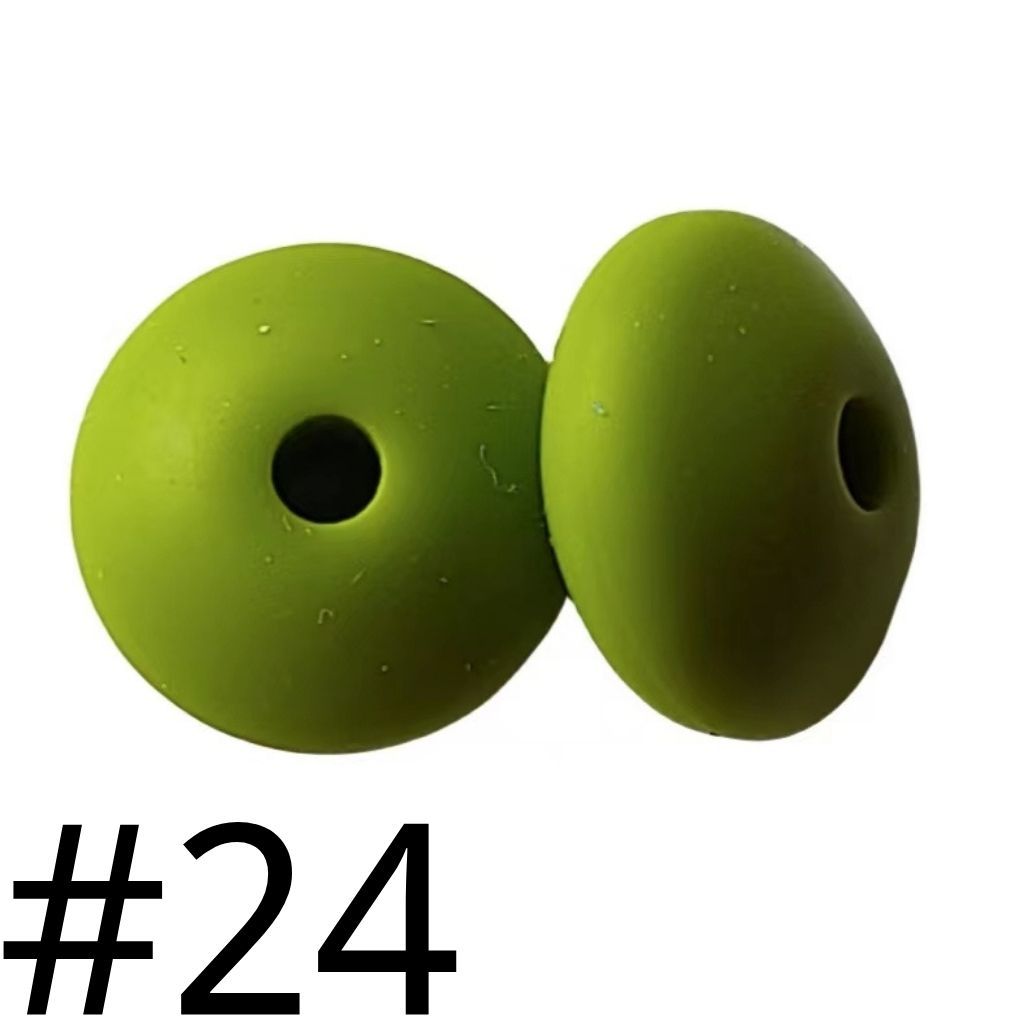 Silicone Lentil Beads Spacers 12mm(All 3 Parts ,Part 1.)