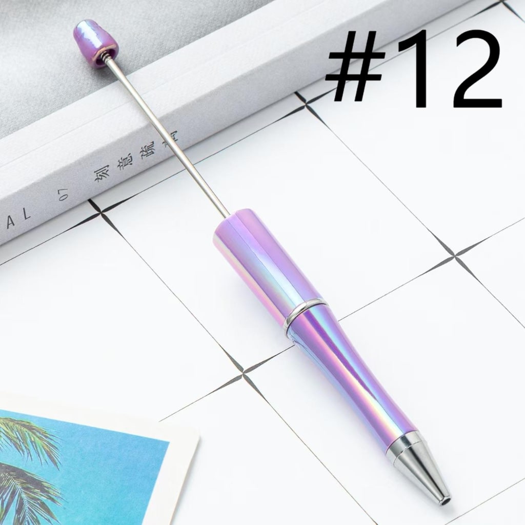 Beadable Pens with UV Coating ,Random Mix
