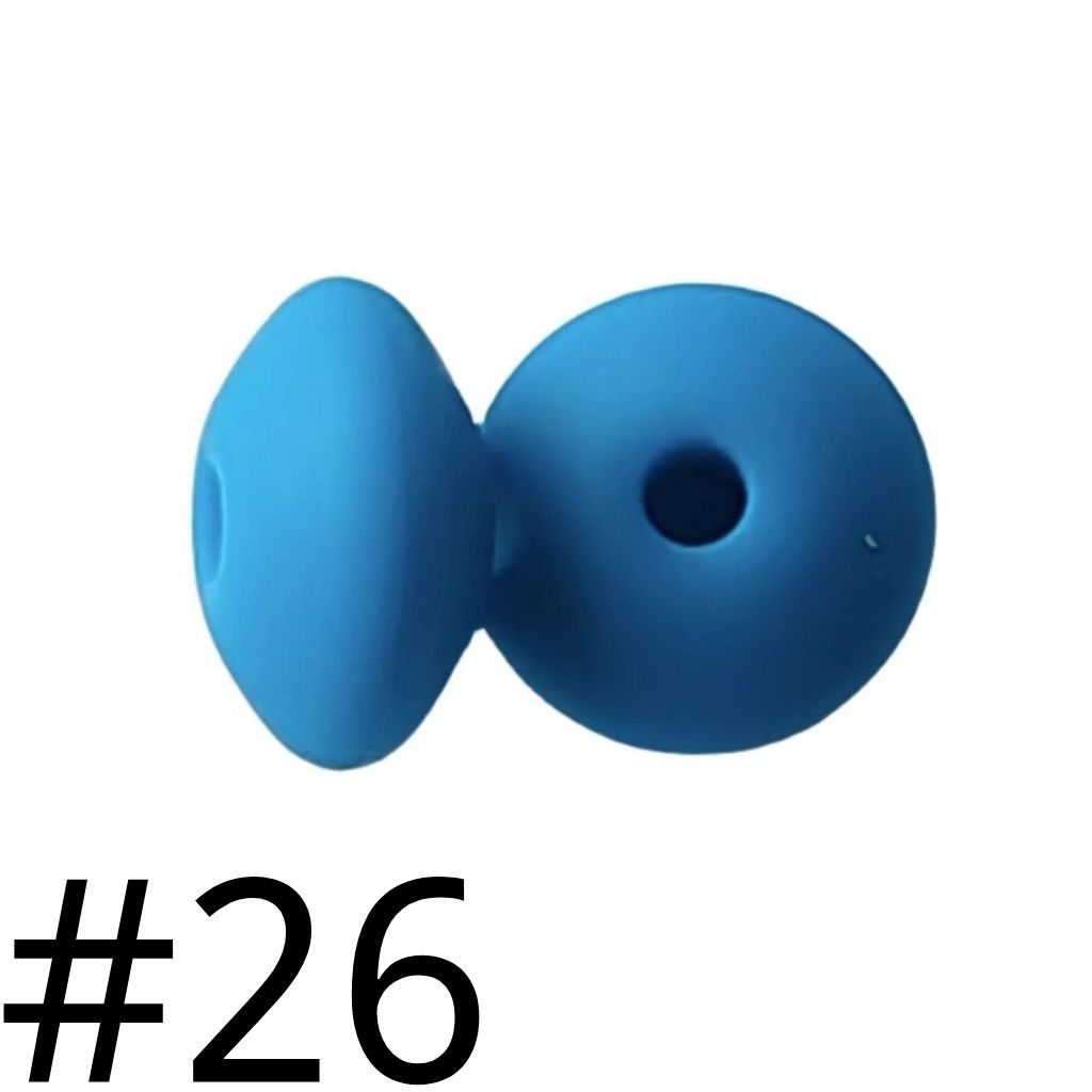Silicone Lentil Beads Spacers 12mm(All 3 Parts ,Part 1.)