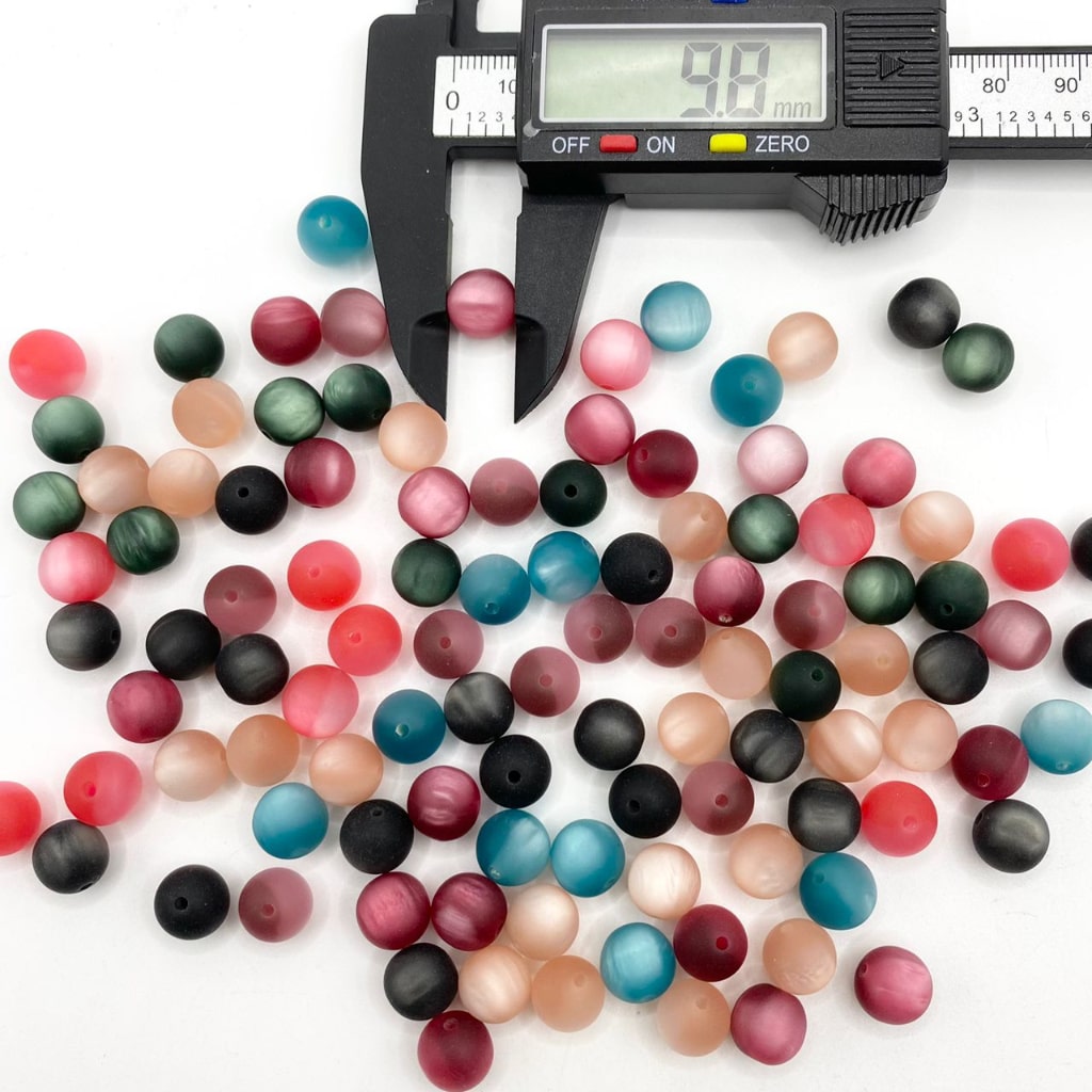 Multicolor Cat eye Frosted Mutte Acrylic Beads ,10mm & 16mm,Random Mix ,XX