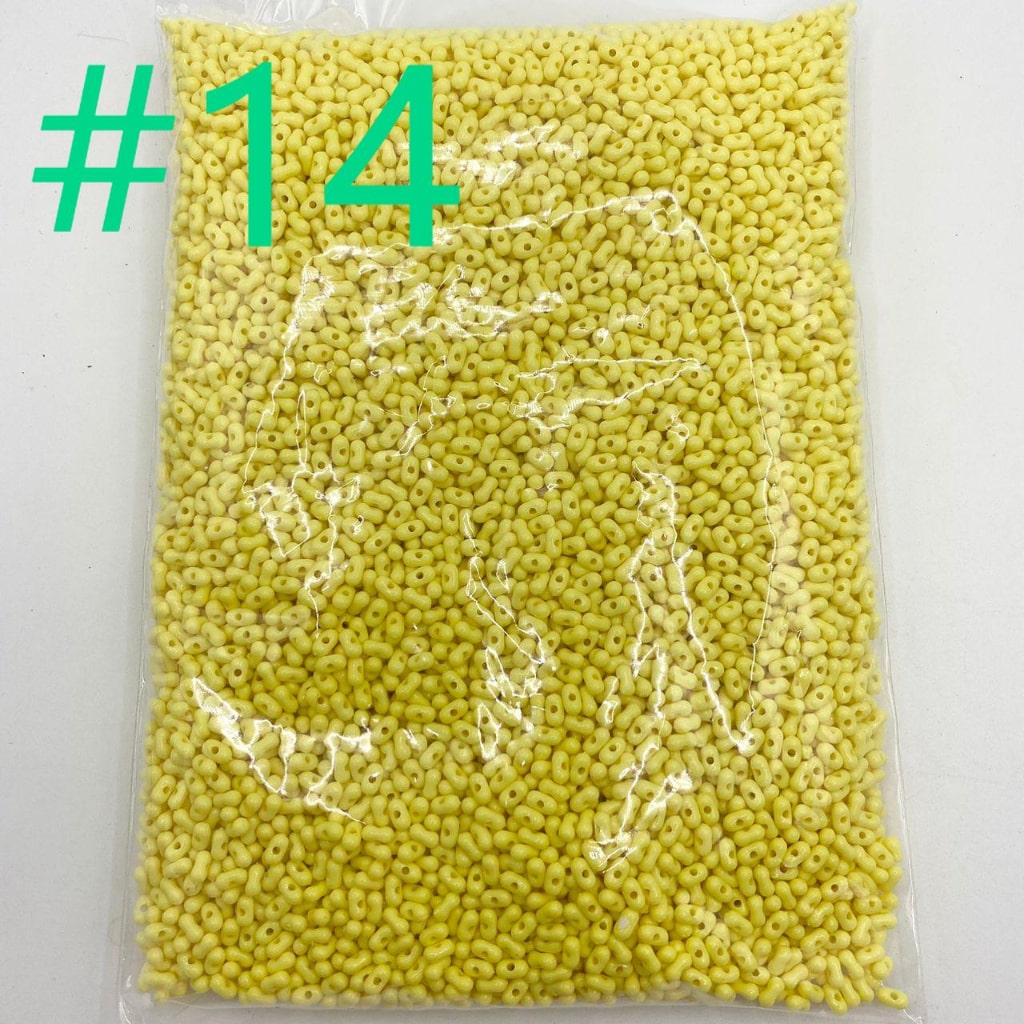 Solid Color Peanut Acrylic Beads (Can't fit the pens) ,4mm by 8mm ,All Colors