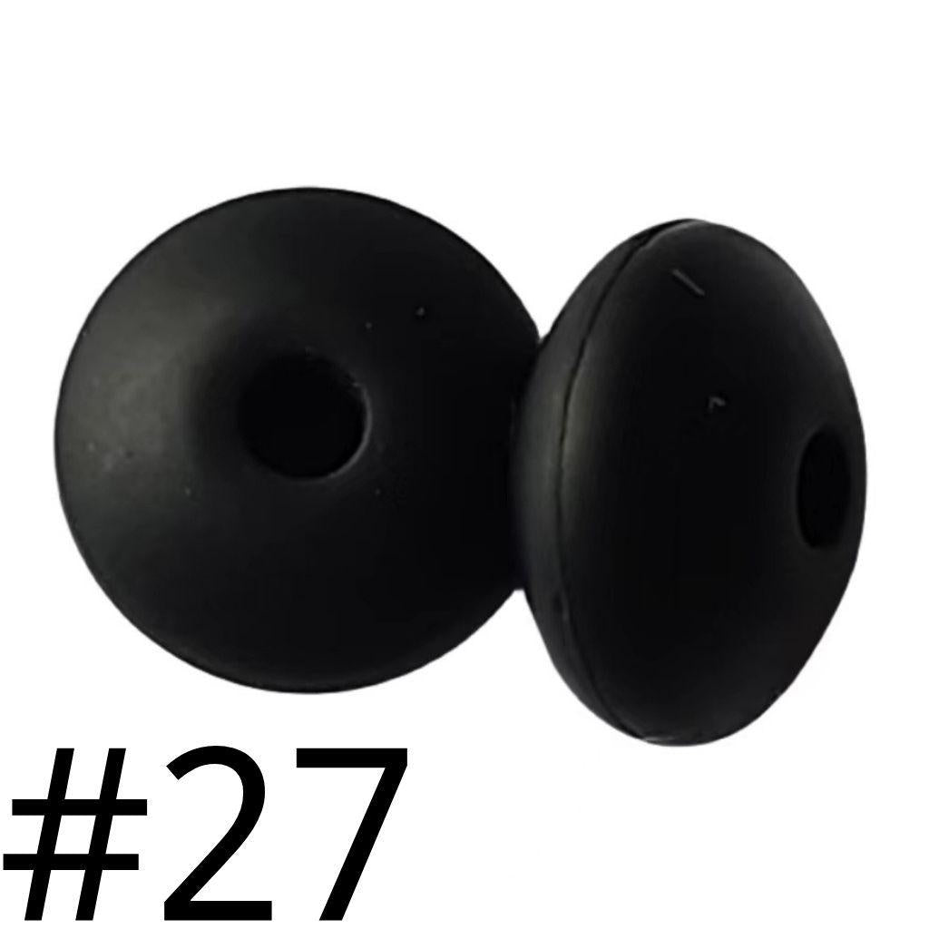 Silicone Lentil Beads Spacers 12mm(All 3 Parts ,Part 1.)
