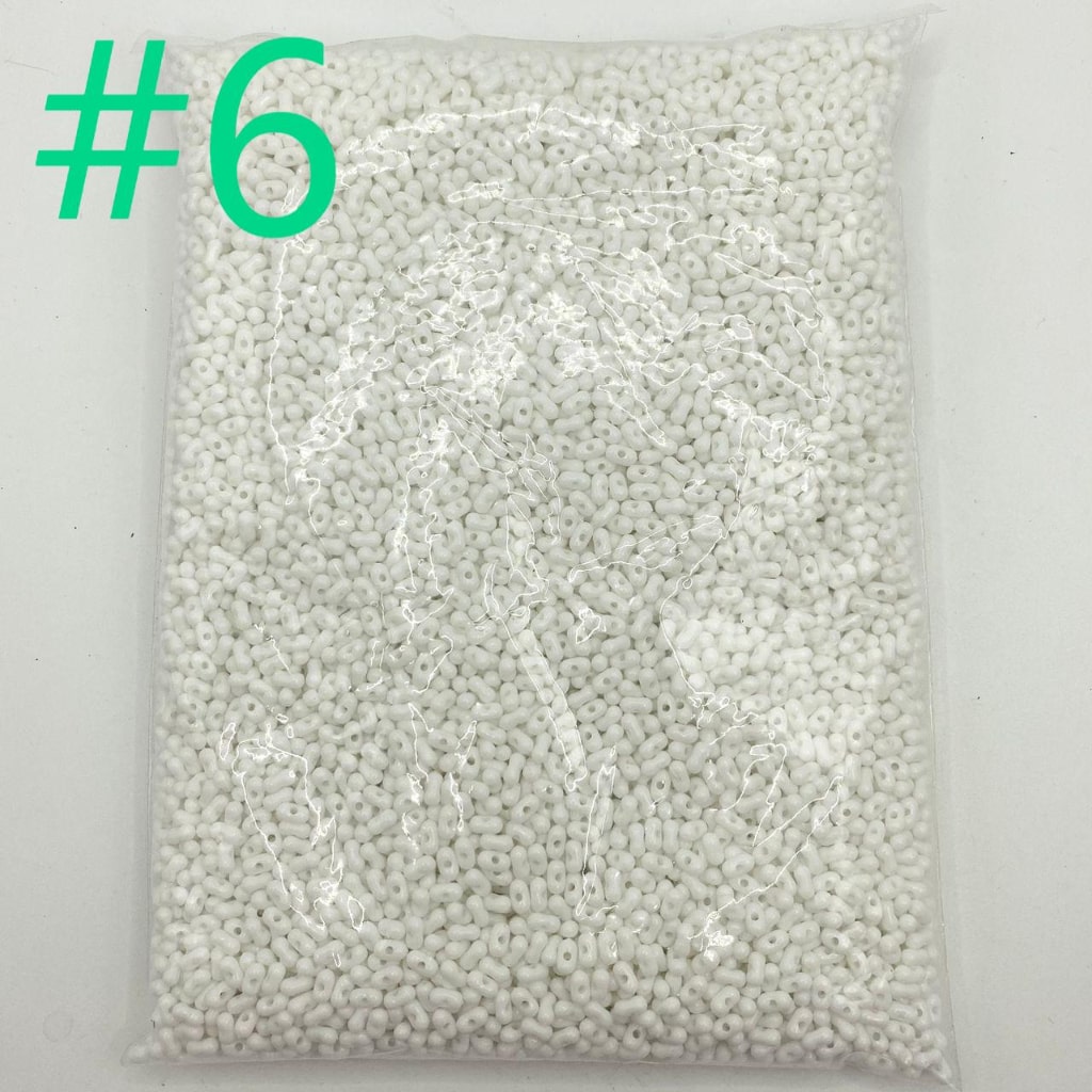 Solid Color Peanut Acrylic Beads (Can't fit the pens) ,4mm by 8mm ,All Colors