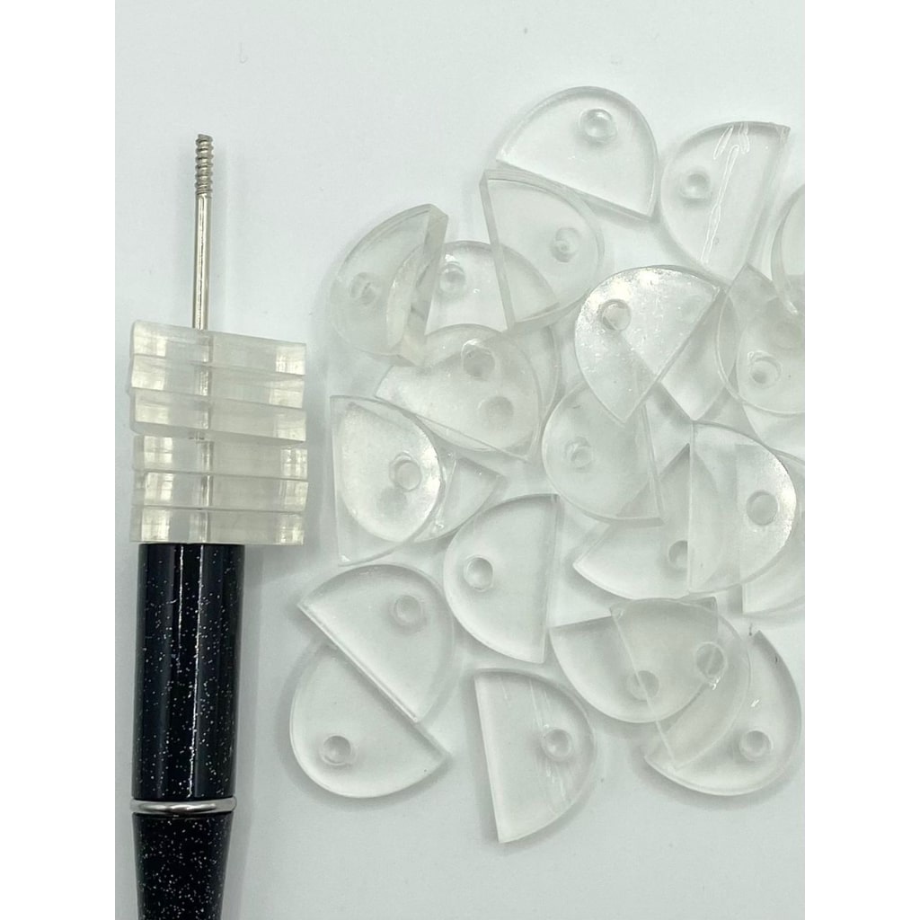Clear Acrylic Attachment na may Flatback para sa mga panulat