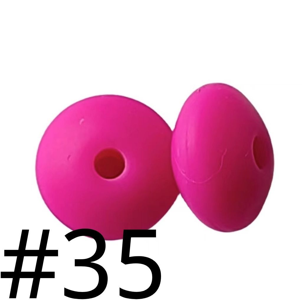 Silicone Lentil Beads Spacers 12mm(All 3 Parts ,Part 1.)