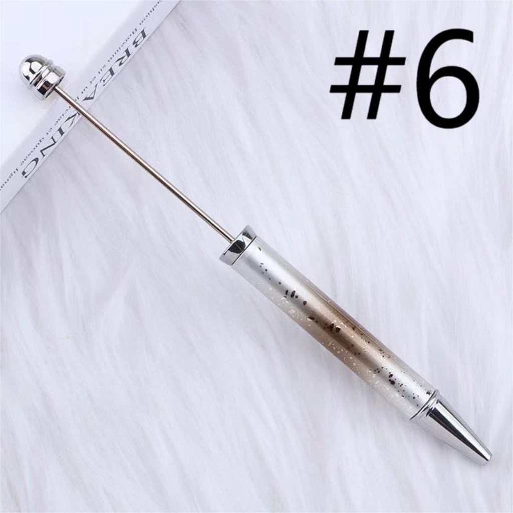 Metal Beadable Ombre Color Pens na May UV Finish, Random Mix