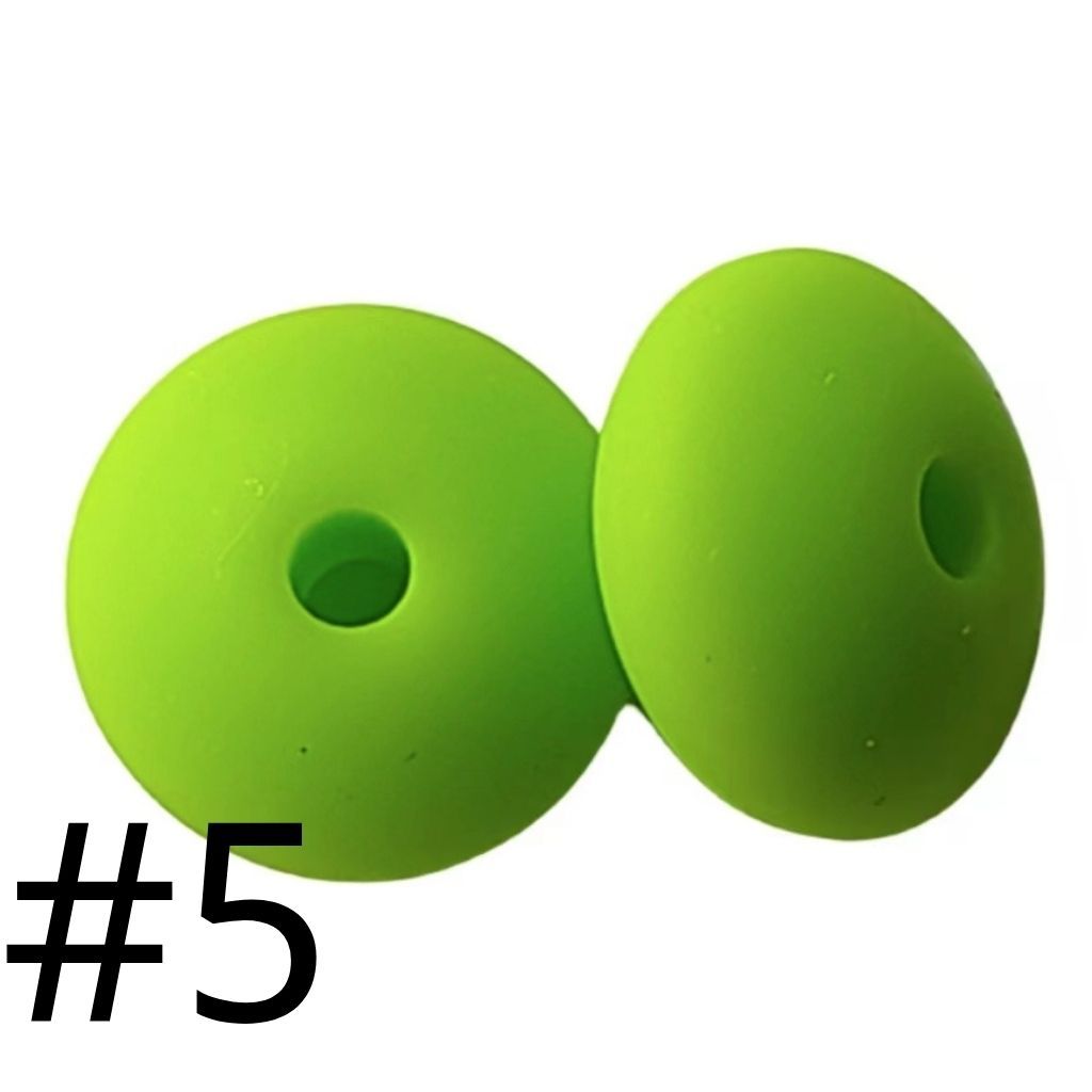 Silicone Lentil Beads Spacers 12mm(All 3 Parts ,Part 1.)