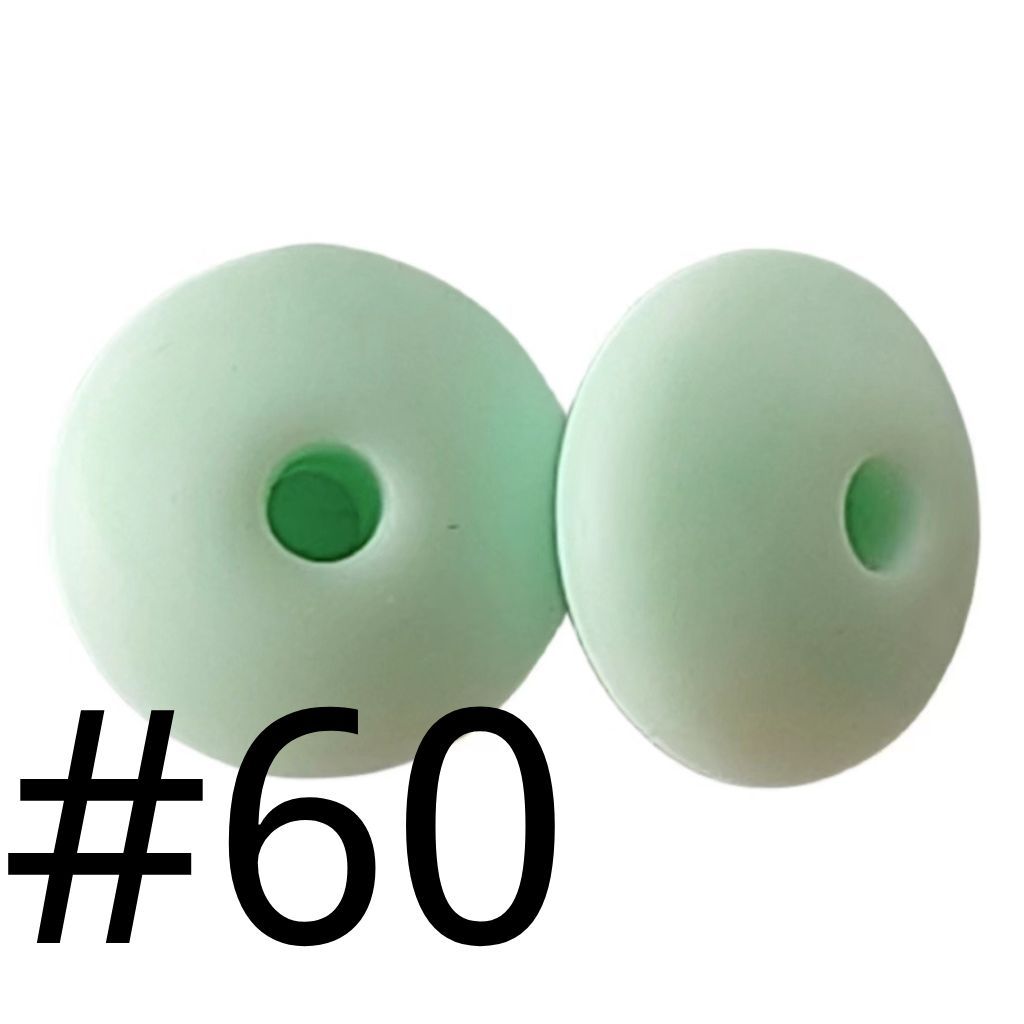 Silicone Lentil Beads Spacers 12mm(All 3 Parts ,Part 2.)