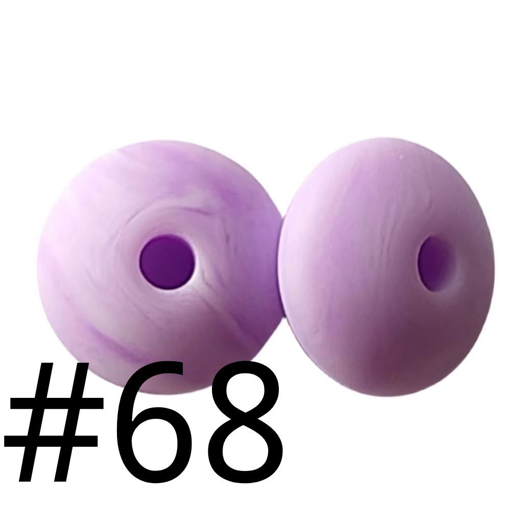 Silicone Lentil Beads Spacers 12mm(All 3 Parts ,Part 2.)