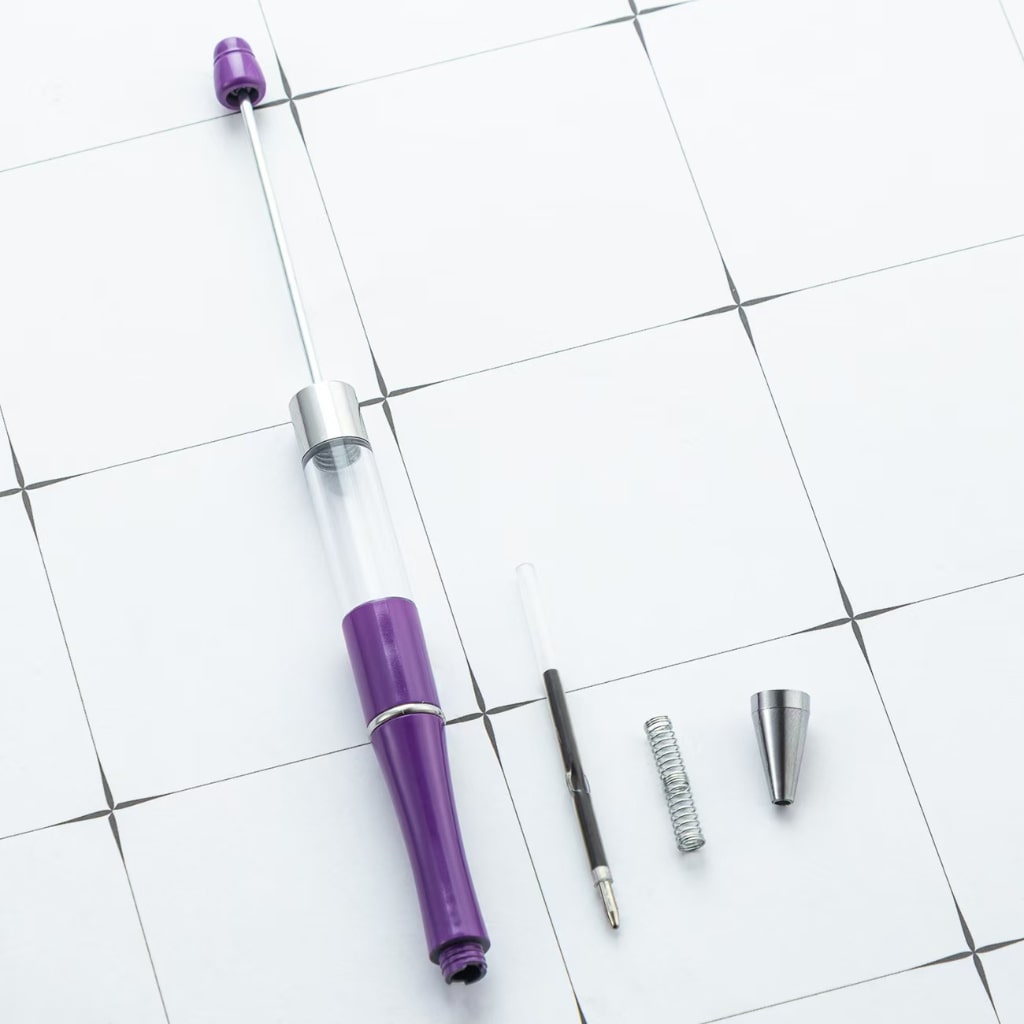 Snow Globe Solid Beaded Pens, Random Mix