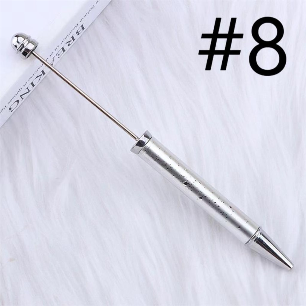 Metal Beadable Ombre Color Pens na May UV Finish, Random Mix