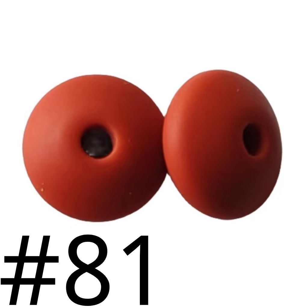 Silicone Lentil Beads Spacers 12mm(All 3 Parts ,Part 3.) Including Random Mix