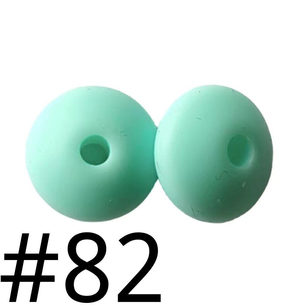 Silicone Lentil Beads Spacers 12mm(All 3 Parts ,Part 3.) Including Random Mix