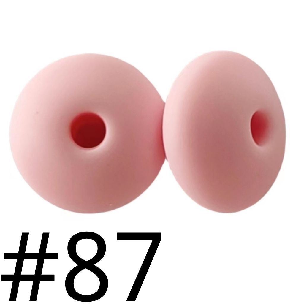 Silicone Lentil Beads Spacers 12mm(All 3 Parts ,Part 3.) Including Random Mix