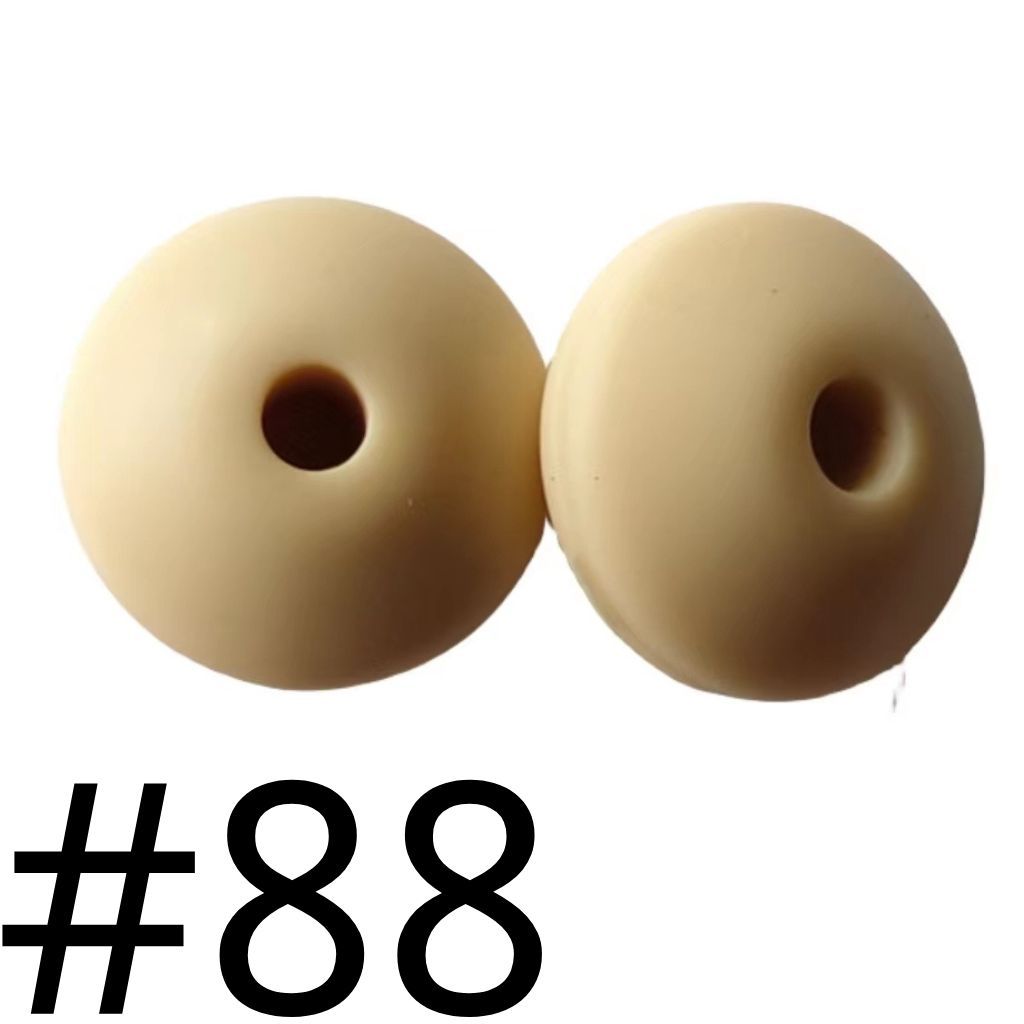 Silicone Lentil Beads Spacers 12mm(All 3 Parts ,Part 3.) Including Random Mix