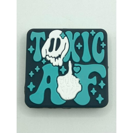 Toxic Af na may Ghost Silicone Focal Beads