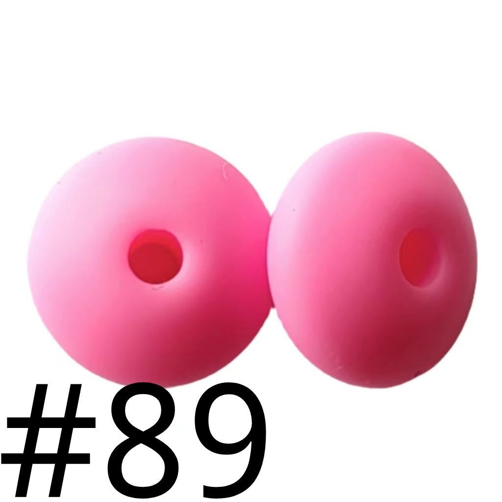 Silicone Lentil Beads Spacers 12mm(All 3 Parts ,Part 3.) Including Random Mix