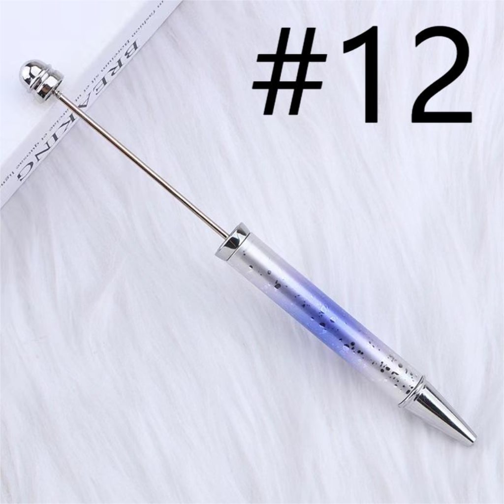 Metal Beadable Ombre Color Pens na May UV Finish, Random Mix