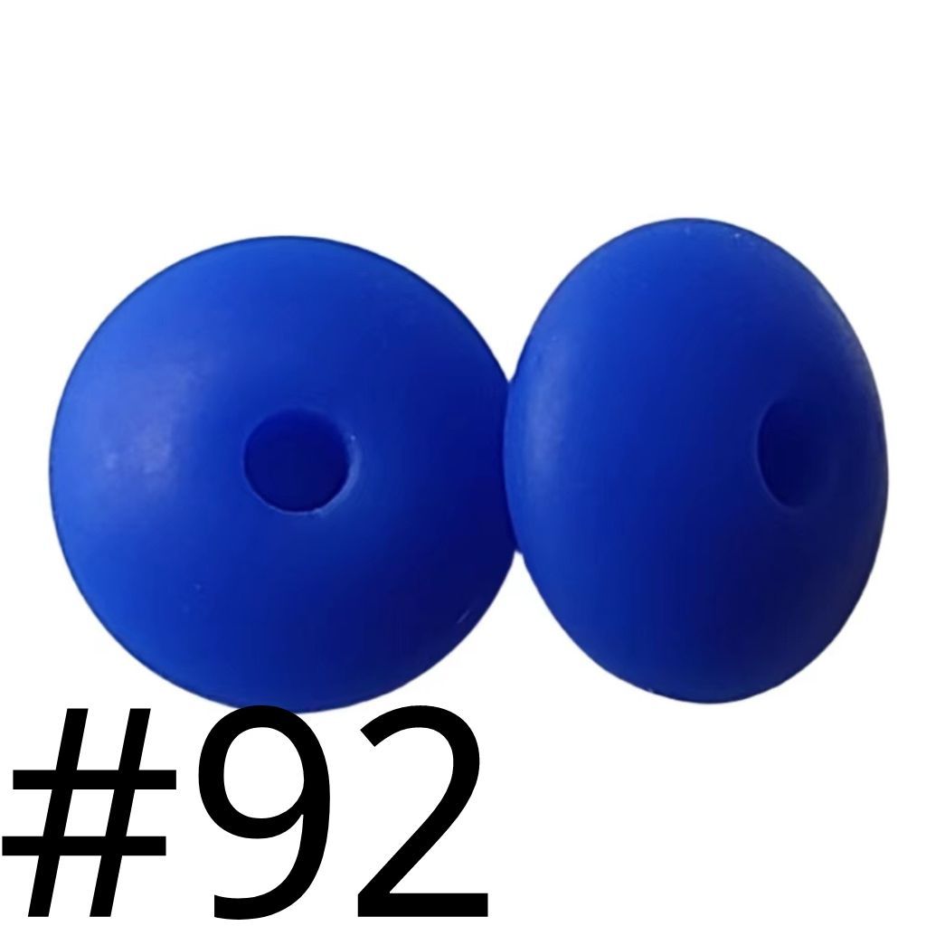 Silicone Lentil Beads Spacers 12mm(All 3 Parts ,Part 3.) Including Random Mix